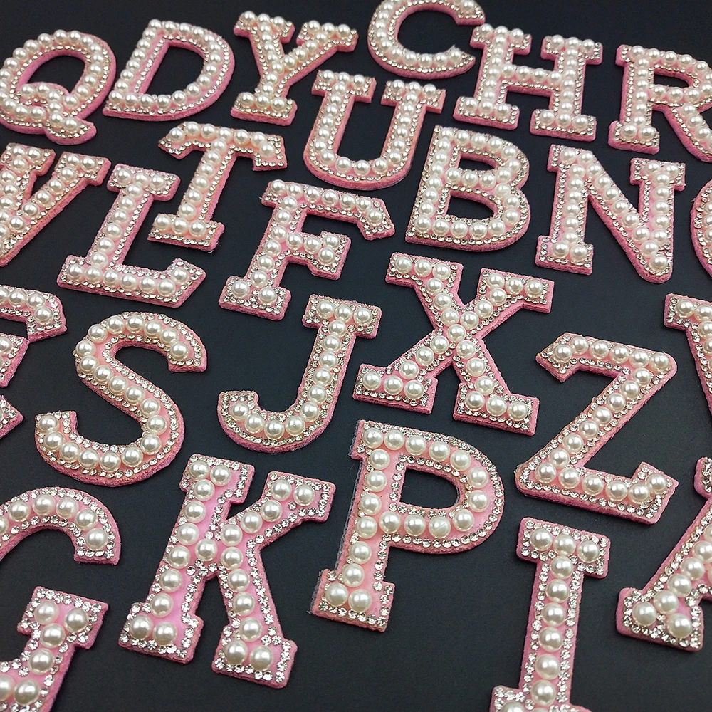 Новые нашивки с именем &quotсделай сам&quot Наклейки розовыми бриллиантами