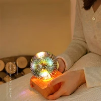 3d starry sky decoration lamp bedroom bedside firework light led romantic colorful atmosphere table lamp usb plug in night