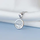 Женское колье-чокер с круглым кольцом, свадебное украшение из стерлингового серебра 925 пробы с кубическим цирконием