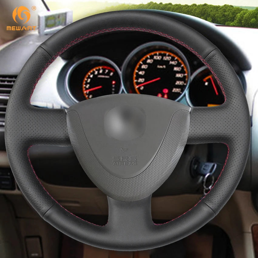 MEWANT черный чехол рулевого колеса автомобиля из искусственной кожи для Honda City 2002