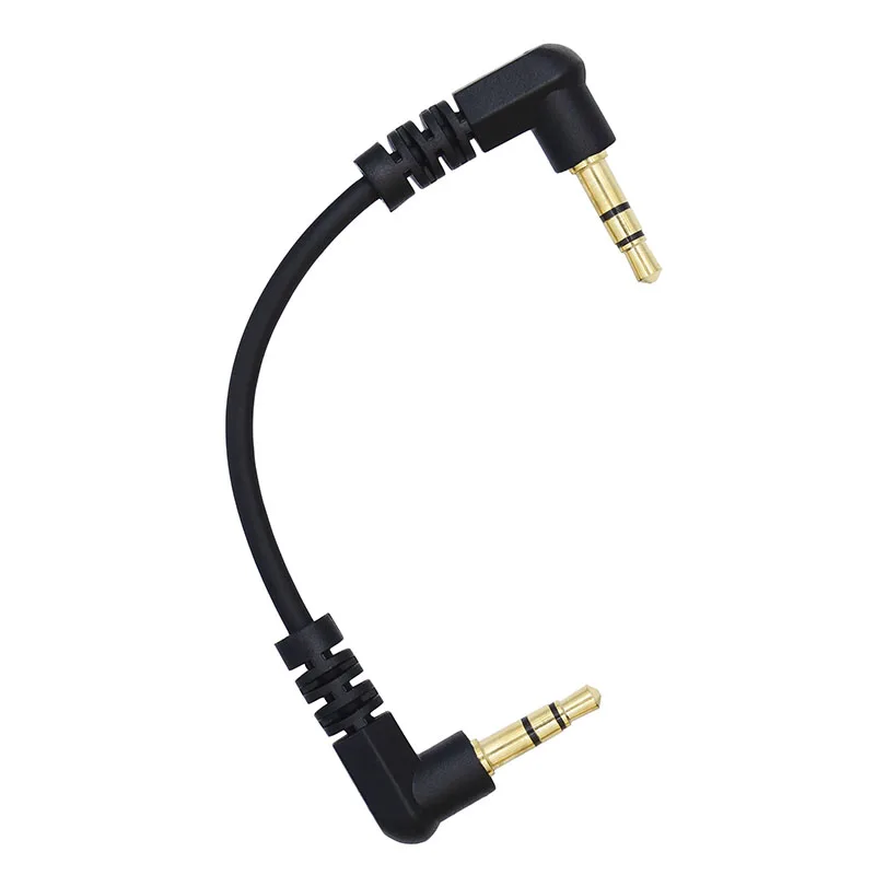 10 см 3 5 мм AUX кабель мужчины к стерео аудио 90 градусов два под прямым углом 3/4