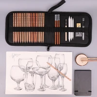 marco professional sketch pencil set sketching drawing kit wood pencil pencil bags for painter school students art supplies