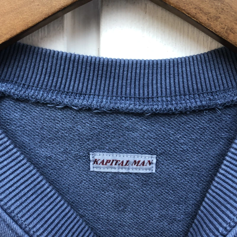 

Old Washed Kapital Sweatshirts Men Women 1:1 Best Quality Heavy Fabric Hoodies Crewneck