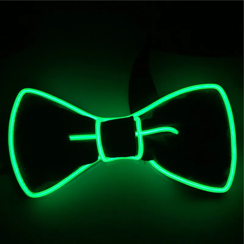 Горячие продажи EL продукта галстук-бабочка светящиеся вечерние принадлежности