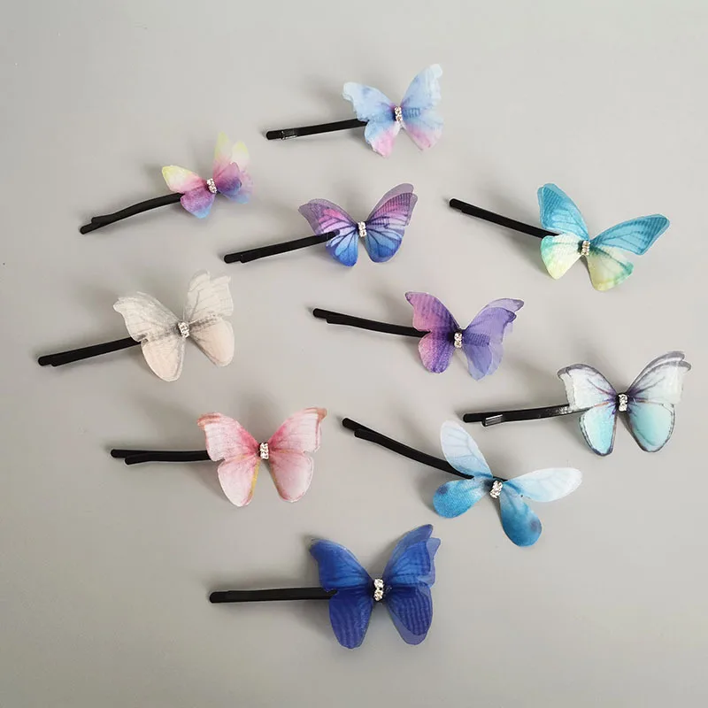 

Butterfly Hair Clip Word Clip Color Hair Clip Girl Side Clip Hair Accessories Fashion Female Bangs Fixed Clip Headdress