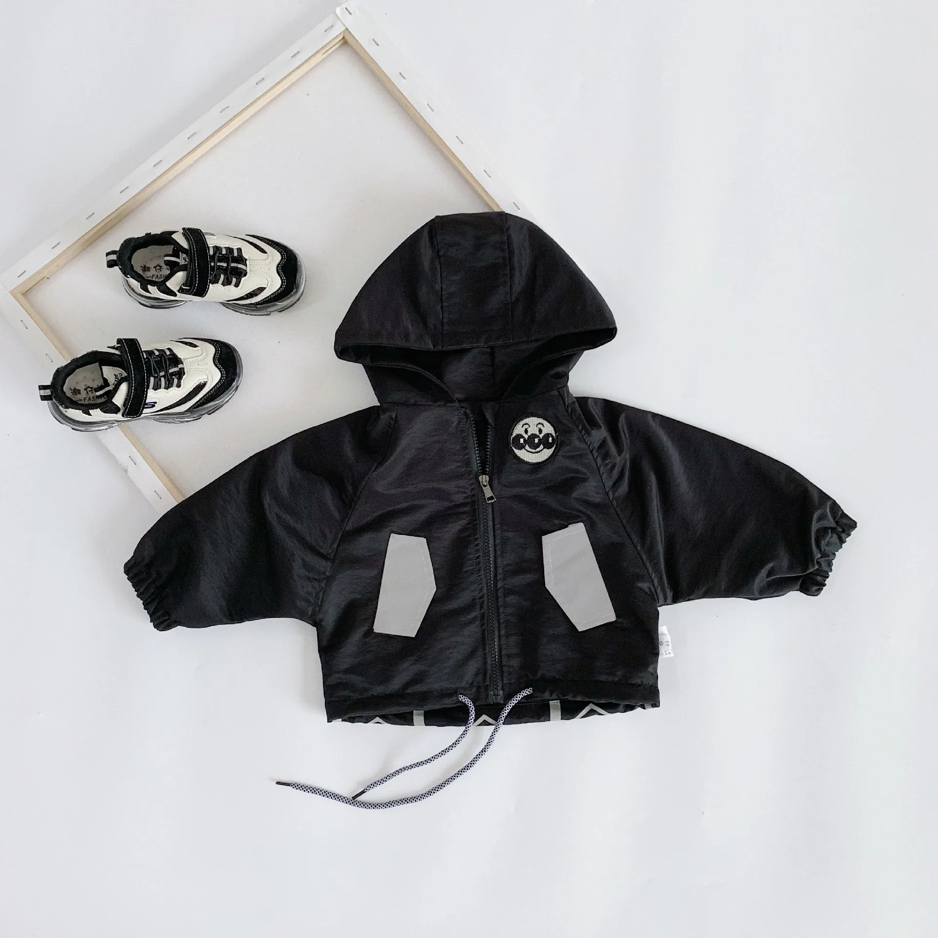 Children's Clothing Boys Sets 2019 Autumn Fashion New Kids Reflective Jackets Toddler Casual Hooded Coat+pants 2pcs | Детская одежда