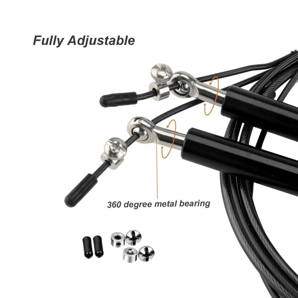 Скакалка для кроссфита с металлическими шариковыми подшипниками фитнеса