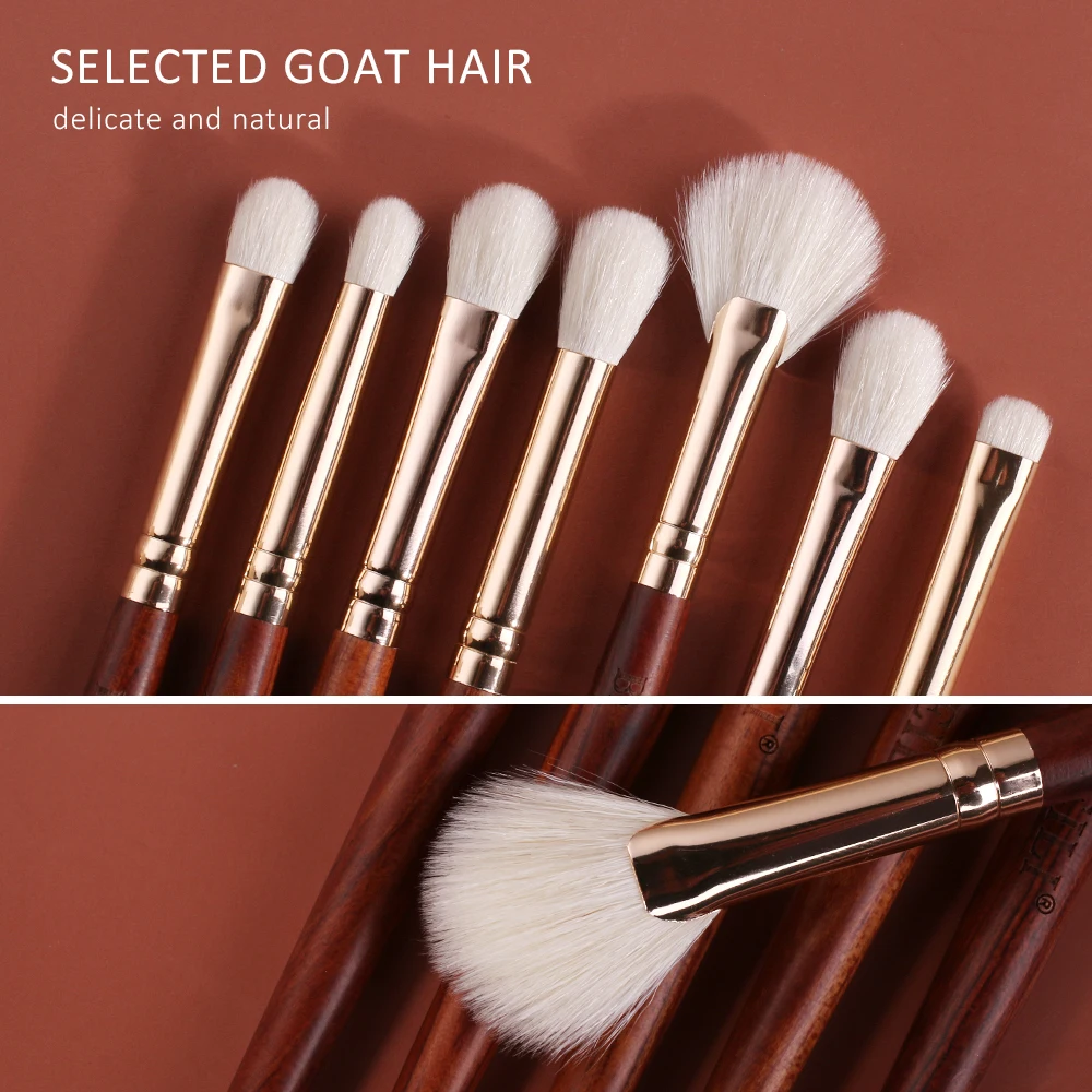 Набор профессиональных кистей для макияжа из красного дерева BEILI тени век румяна