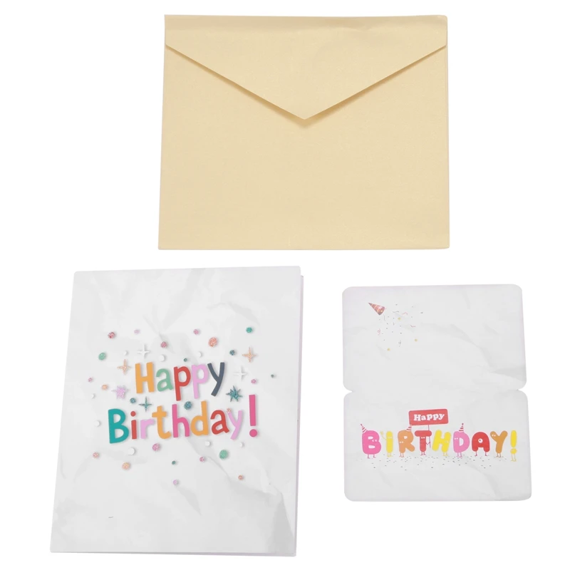 Поздравительная открытка с 3d-изображением торта мечты рождества дня рождения