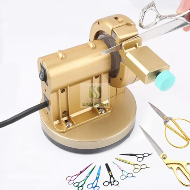 Automatic scissors Sharpener machine Hair Salon Hairdresser Self-Grinding Scissors Machine Flat Shear Tooth Polisher | Бытовая техника