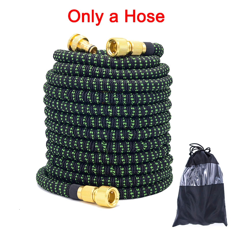 Only a Hose 2019NEW садовый удлиняющийся шланг гибкий волшебный садовый шланг для полива шланг поливочный шланг для мытья автомобиля трубы Пластик с распылителем - Цвет: Only a Hose