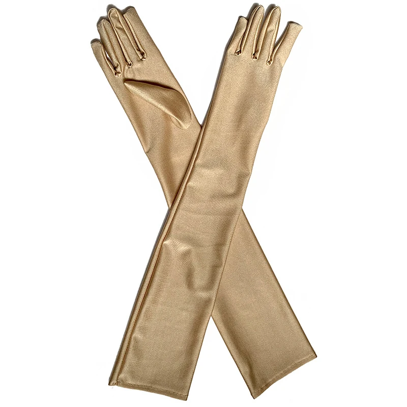 

4 Colors Women Summer Thin Stretch Driving Sunscreen UV Protection Gloves Women's Long Evening Dress Performance Accessories