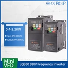 Преобразователь частоты JQ360 Mini VFD, 380 В, вход 0,40,752,23 кВт, преобразователь частоты для контроллера скорости двигателя, инвертор частоты