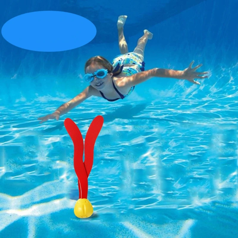 

1Pack with 3Pcs Seaweed Diving Toy Sport Training Toy Bath Toy Seaweed Diving Learning Plastic Bathing Toy Swimming Pool Toy Div