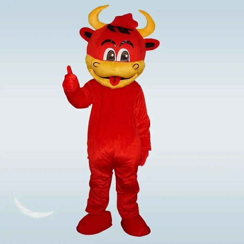 

Cow Mascot New Happy Carnival Halloween Cartoon Cosplay Performance Costume Adult Use Birthday Party Advertising Parade Set