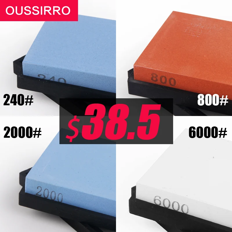 RSCHEF набор точильных камней 4 шт. профессиональная точилка для ножей камень 240 800 2000