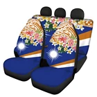 Комплект чехлов на сиденья автомобиля для женщин, защитные чехлы на передние и задние сиденья в Полинезию, с принтом маршаллового острова