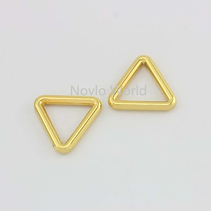 Wholesale 500pcs, 4 colors accept mix color, 26.5*23mm, metal buckle triangle shape buckle for handbag leather craft accessories