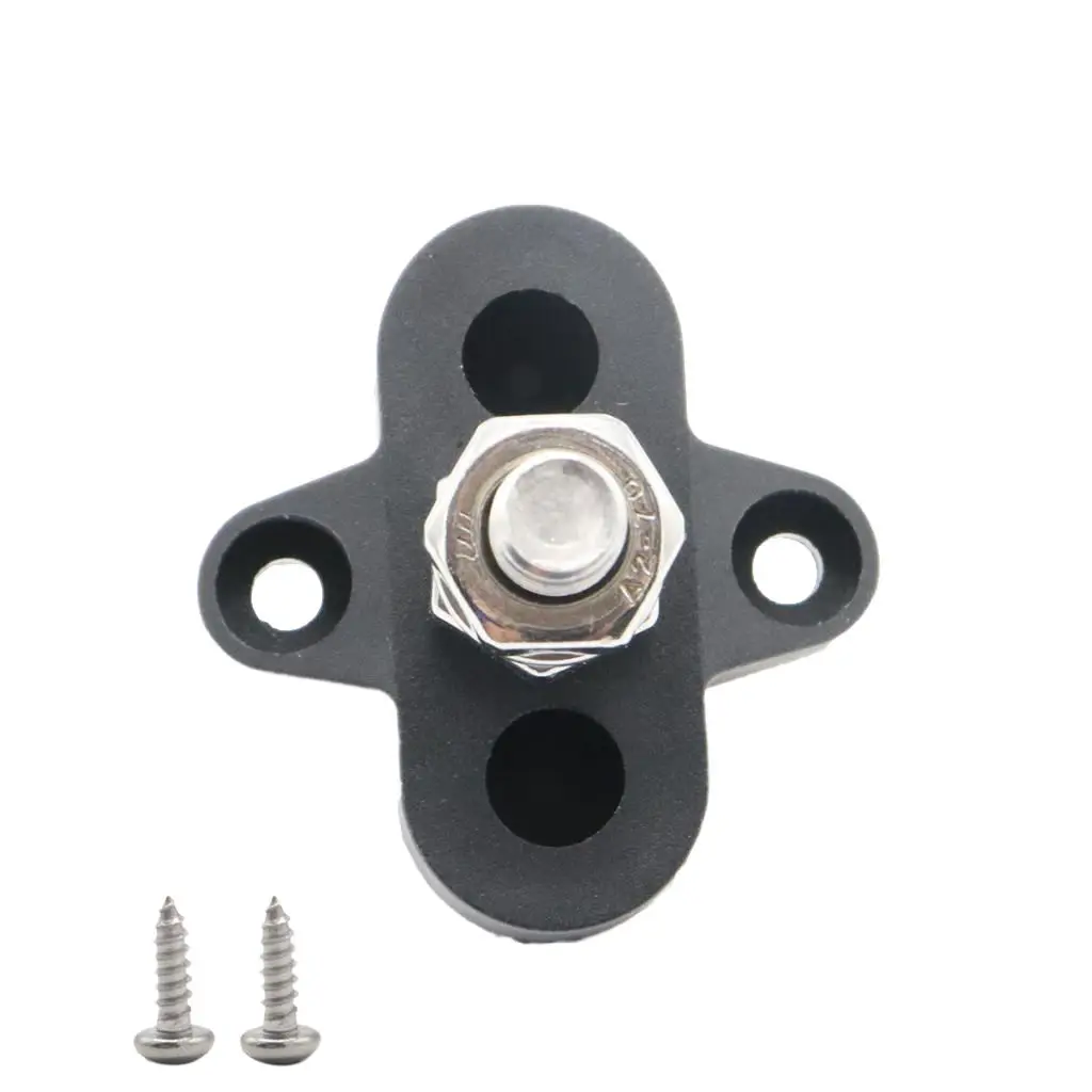 

Грузовые автомобили RV, лодки, сверхмощный клеммный стержень, один (M8) с винтами, черный