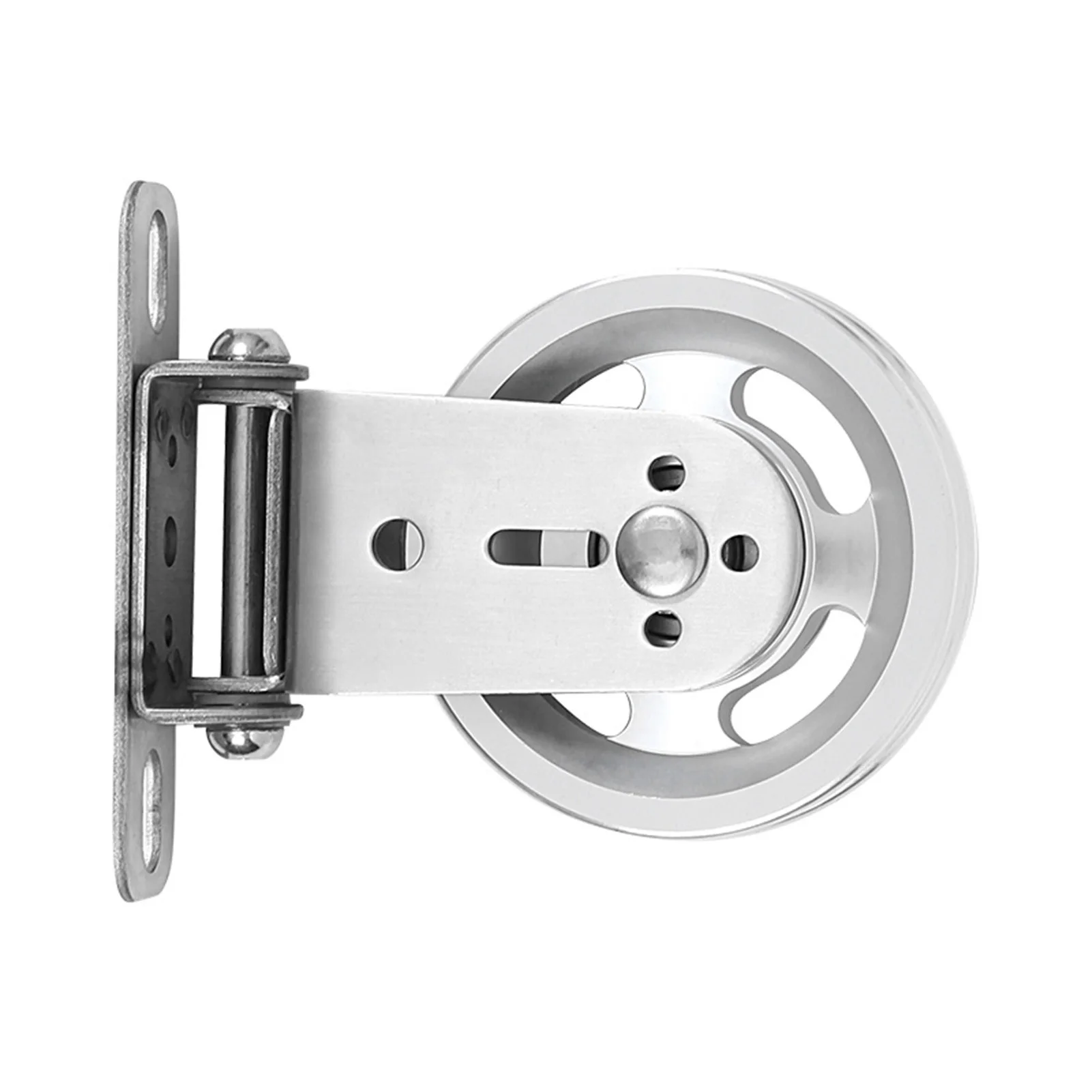 Wall-mounted Gym Home Rotating Silent Pulley DIY Lift Cable System Attachments Stainless Steel Mute Swivel Bearing Wheel