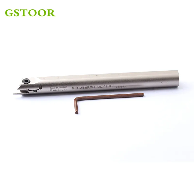 1PC MFH216R08 20/140 MFH216L08 CNC lathe Cutter Spring Steel Turning Tool Holder Internal Grooving For MGMN200 | Инструменты