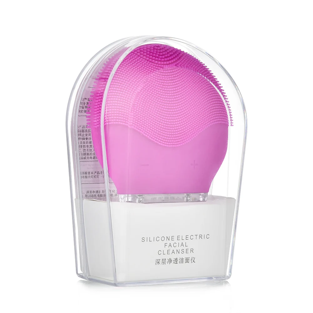 Ультразвуковая вибрационная электрическая щетка для чистки лица мытья кожи