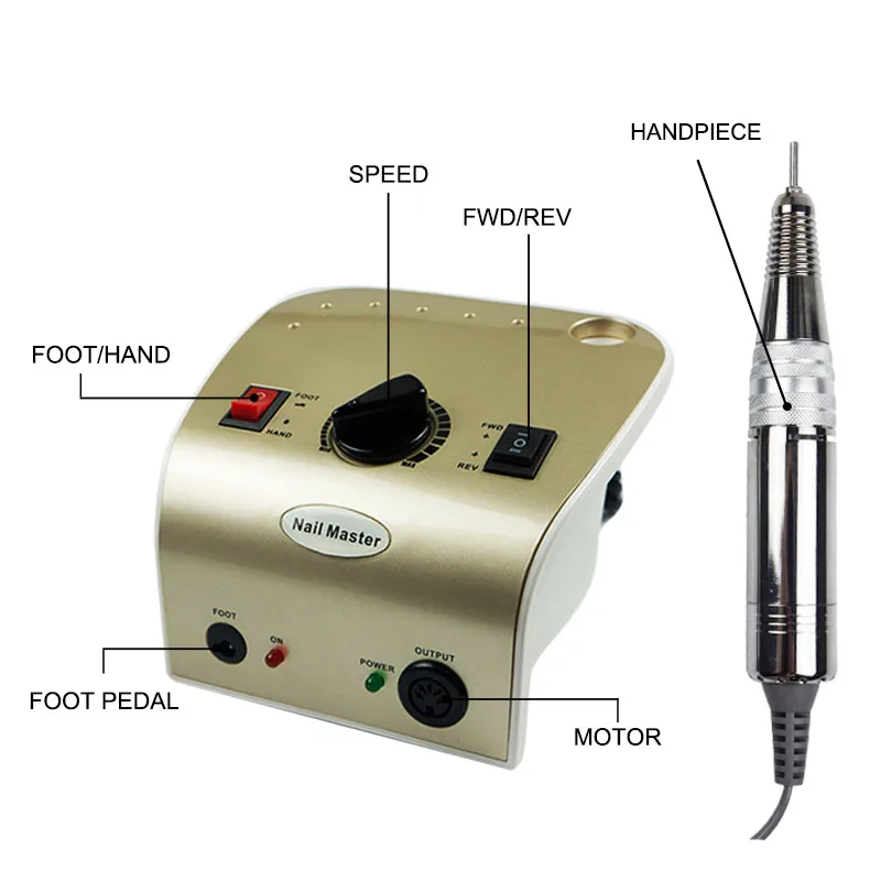 65 Вт 35000 об/мин машинка для маникюрная мельница резак полировка поверхности