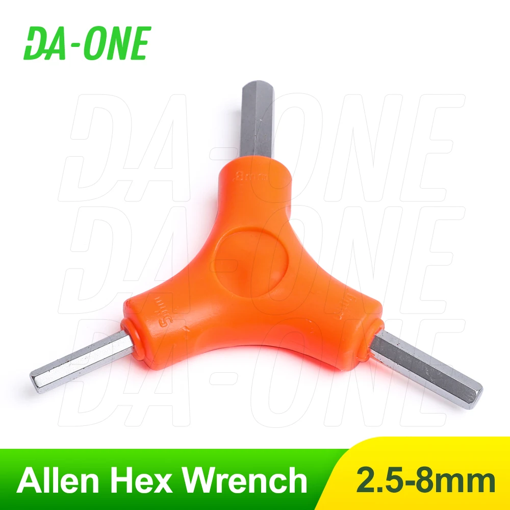 

Multifunctional Mechanical Repair Tools Wrench 1 Pcs Chromium Vanadium Steel Triple End Hexagon Wrench 2.5mm 3mm 4mm 5mm 6mm 8mm