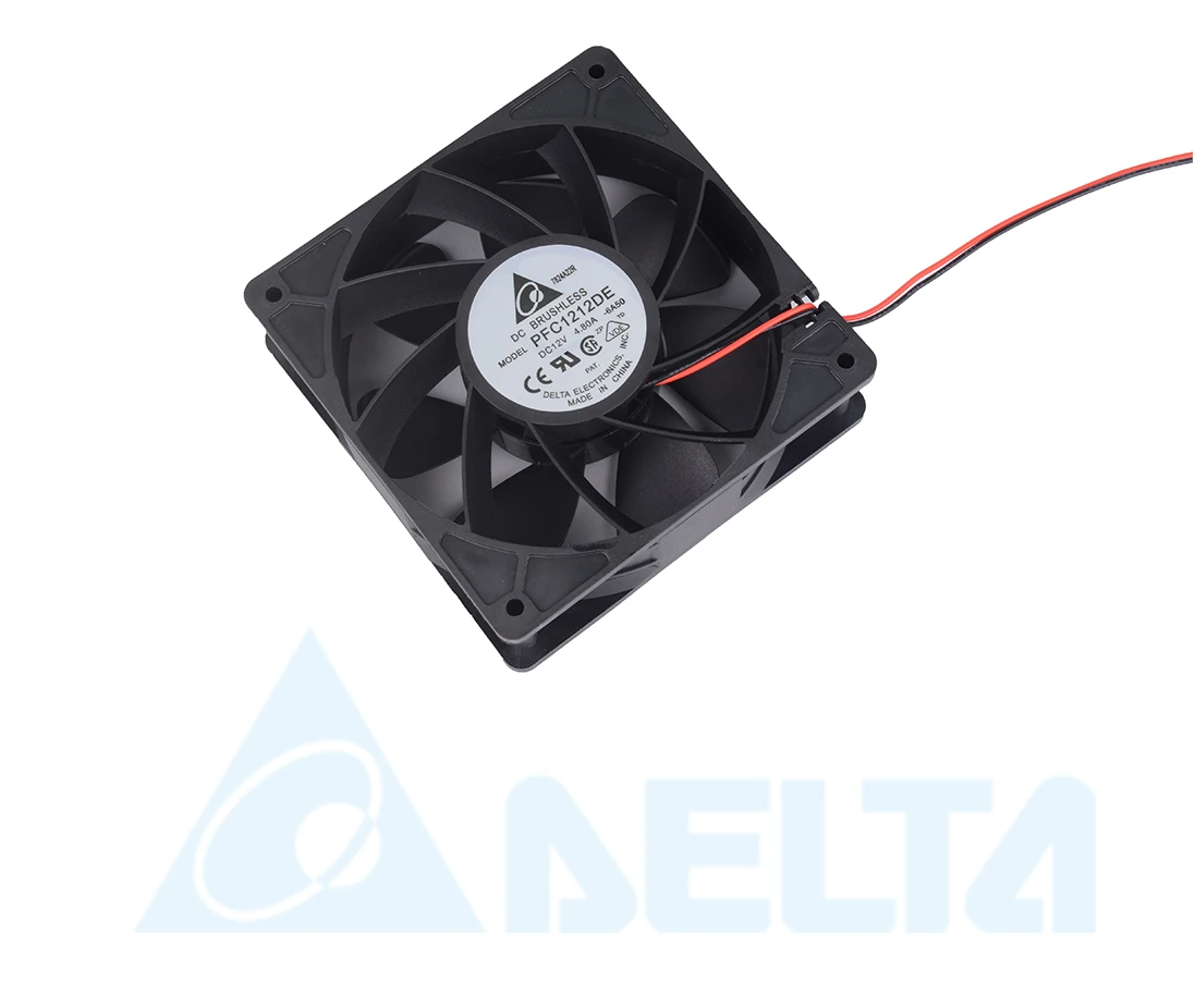 Delta 12038 12 см большой объем воздуха вентилятор 12 В 4.80A PFC1212DE двойной шар большое количество
