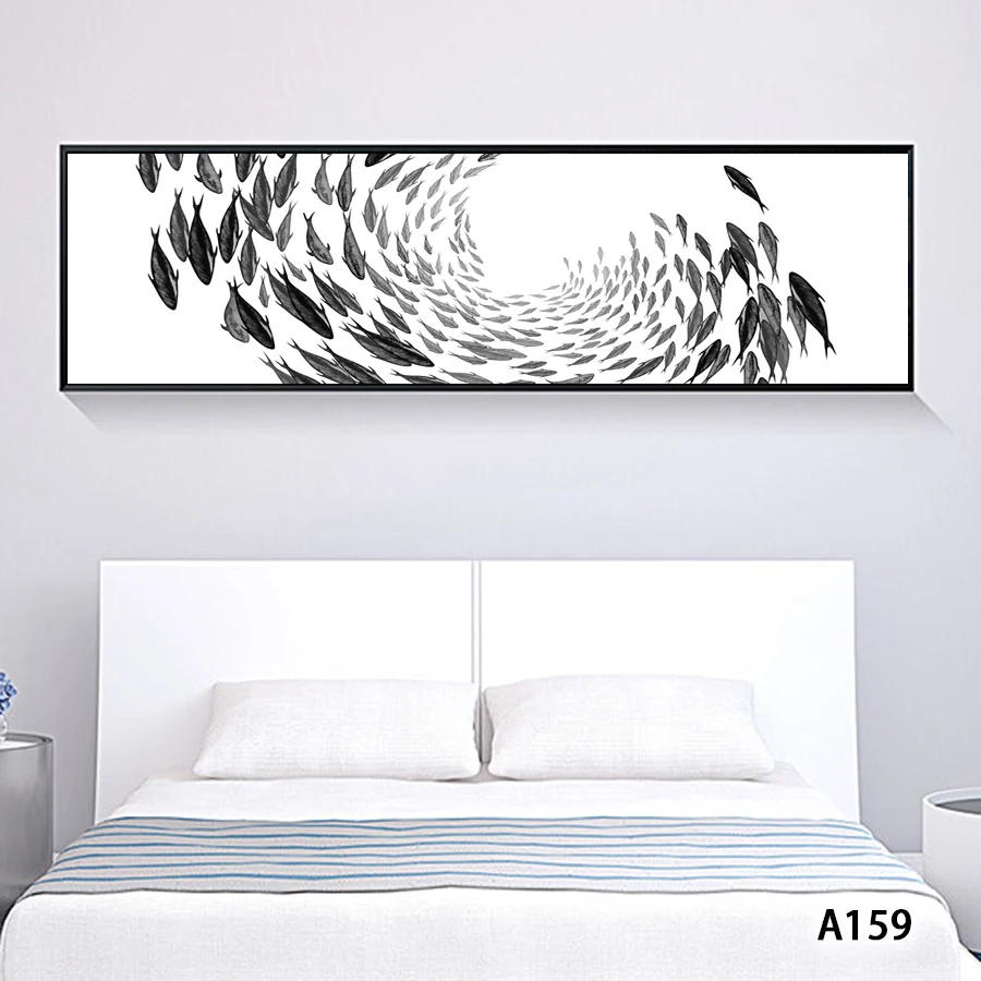 

Абстрактная картина маслом Печать на холсте животное холст с рыбой печать картина холст Картина Настенная картина для домашнего декора