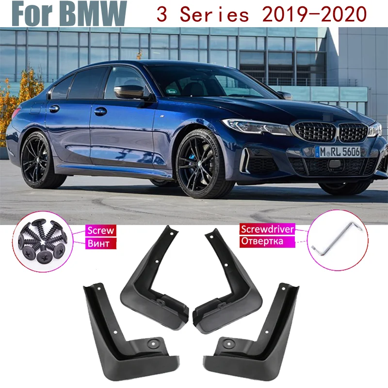 

4Pcs Molded Mudflaps Splash Guards Mudguards Fender Accessories Car Mud Flaps For BMW 3 Series G20 Sedan Saloon 2020~2019