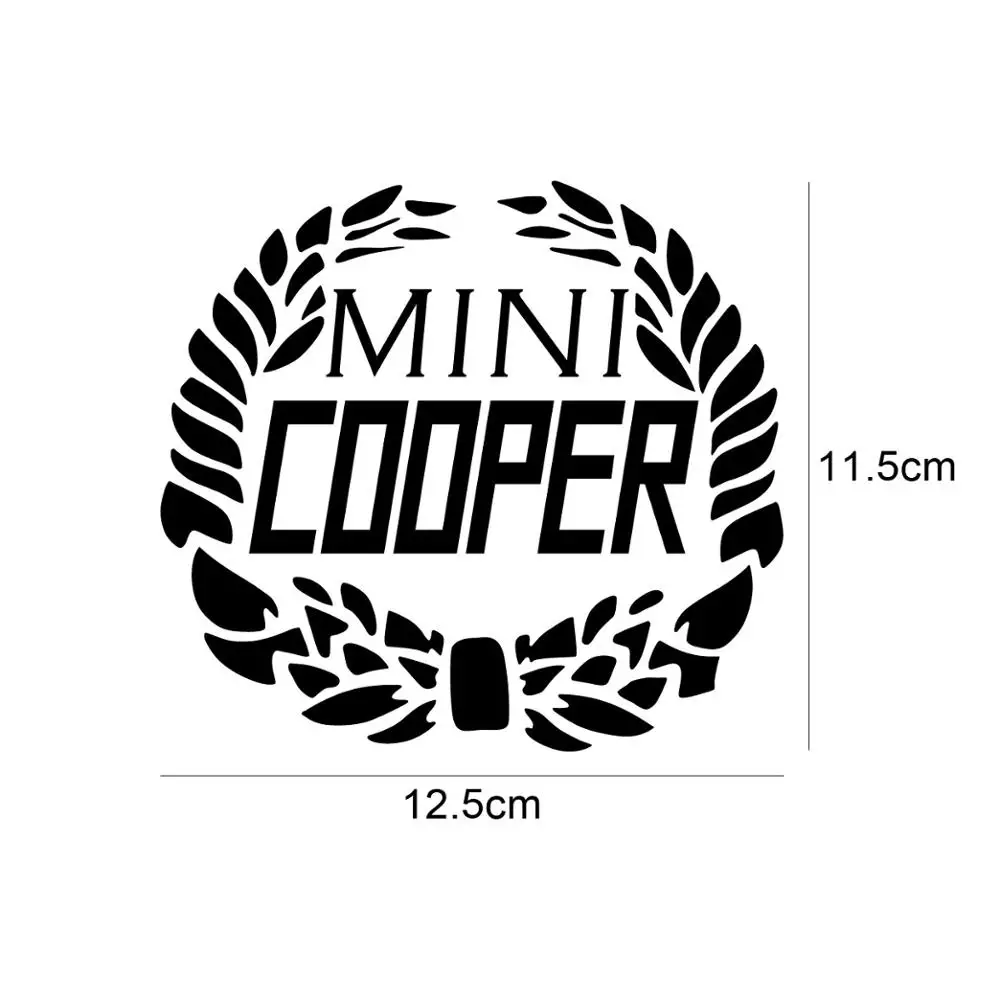 Laurel цветок кузова автомобиля Наклейка багажника двери отделки наклейка для Mini