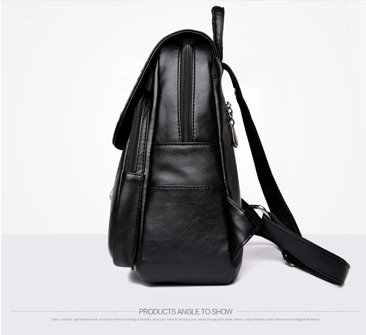 Women Backpack High Quality sheepskin Fashion Backpacks School Bags For Teenage Girls Anti Theft Backpack Bag For Women mochila