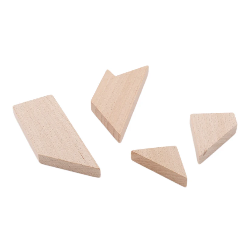 

1pc Toys For Children T Word Of The Mystery Intellectual Wooden Puzzle Qiao Four Educational Toys Kids Toys