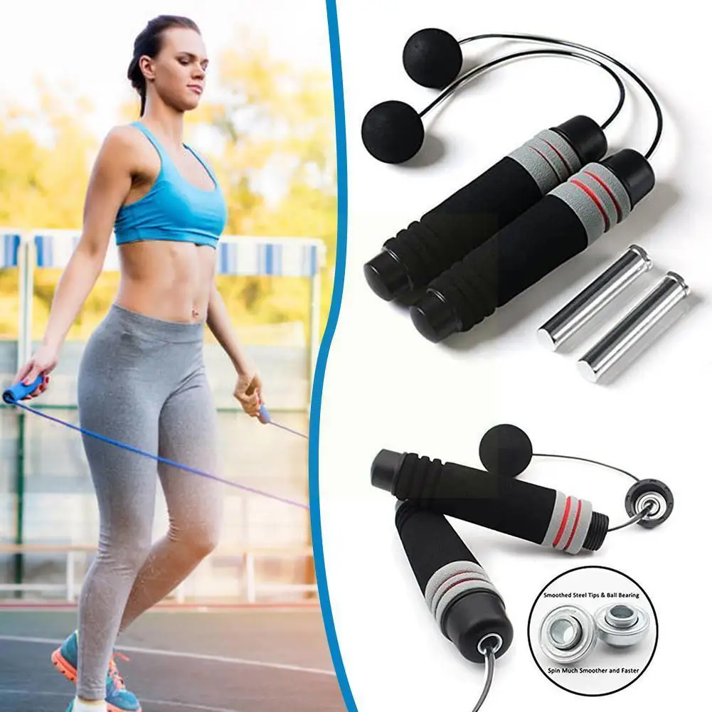 

Weighted Ropeless Jump Rope Crossfit Speed Rope For Double Unders Exercise Boxing Training Fitness Wireless Jump Rope Indoo A3k6
