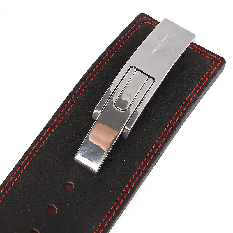 Профессиональный кожаный рычажный ремень для тяжелой атлетики с пряжкой IPF