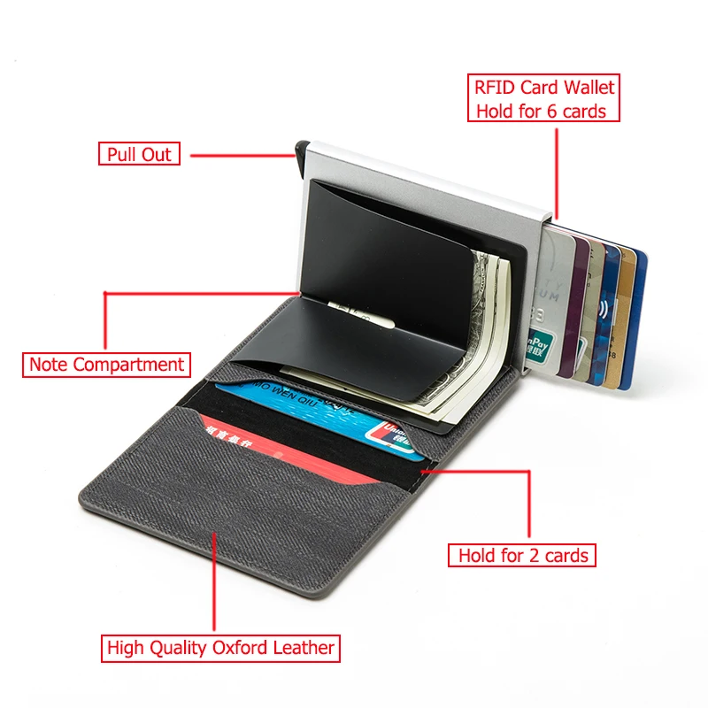 YAMBUTO 2021 Новое джинсовое платье с функцией блокировки RFID держатель для карт Анти