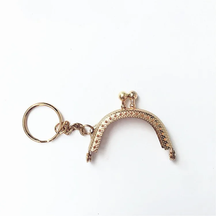 5cm Small Metal Coin Purse Bag Change Frame with Keychain Kiss Clasp Lock DIY Craft Wallet Accessaries | Багаж и сумки