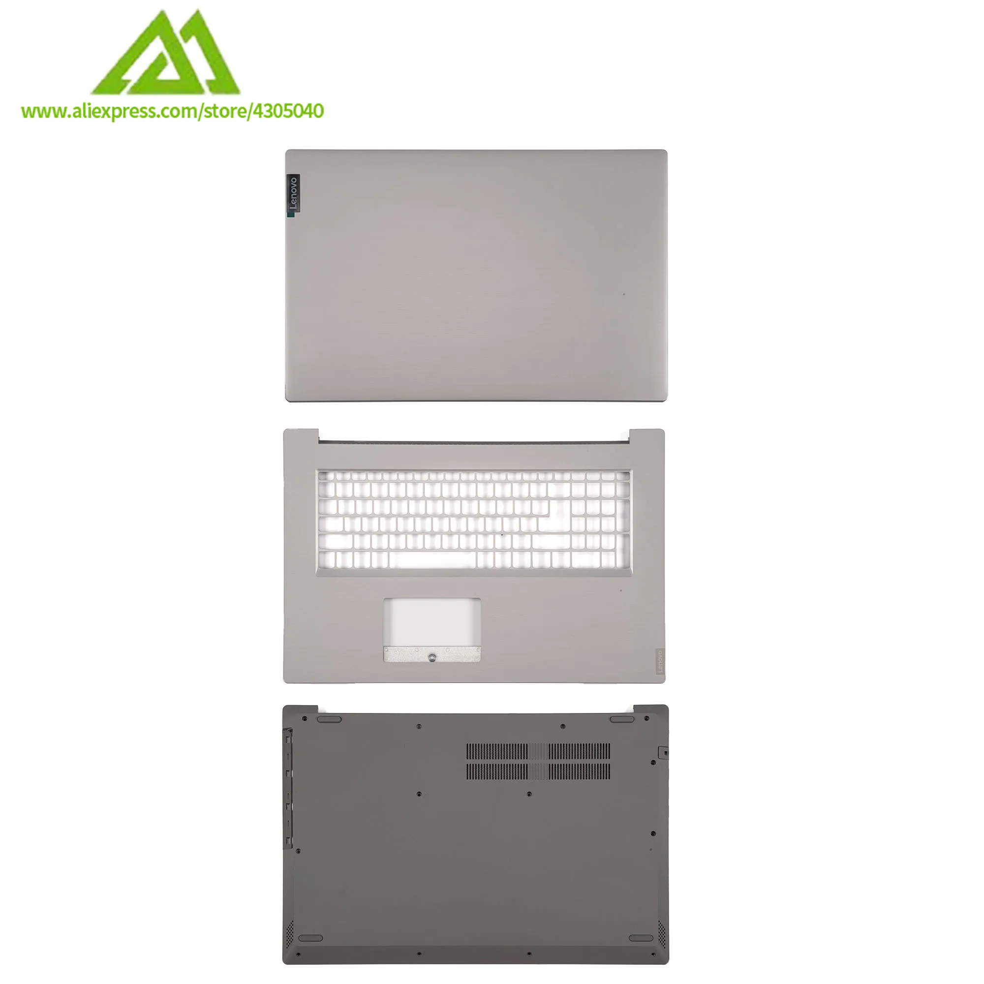 

Original New Laptop LCD Back Case/Palmrest Case/Bottom Case For Lenovo IdeaPad L340-17 L340-17IWL AP1B300110 FG740 Cover Silver