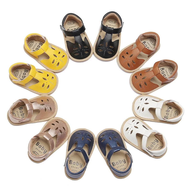 

Baby Girls Cute Baby Shoes Soft Moccasins Shoe Hollow Breathable Sandals Toddler Infant Rubber Sole Anti-slip shoes