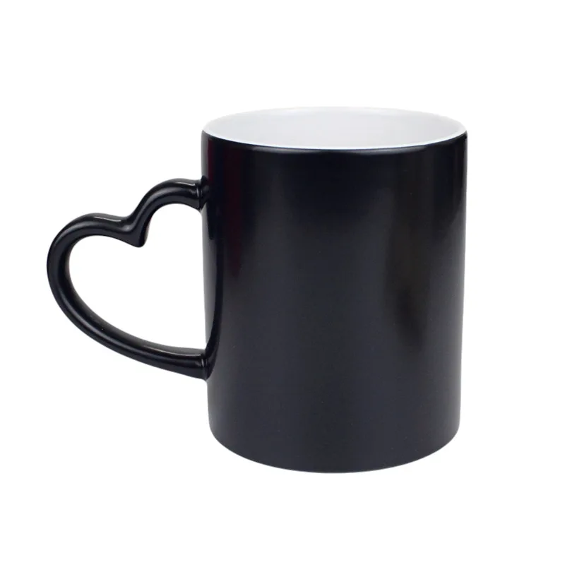 Светильник шка с изменением цвета сердца чашка для кофе Термотрансферная