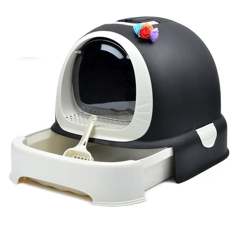 Кота Sandpot брызгозащищенное полностью закрытая кошачий очень большой