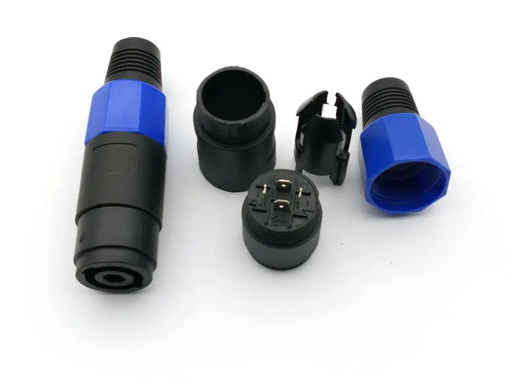 10 шт. 4 Pin Женский Speakon Профессиональный полюса Мощность con разъем питания аудио