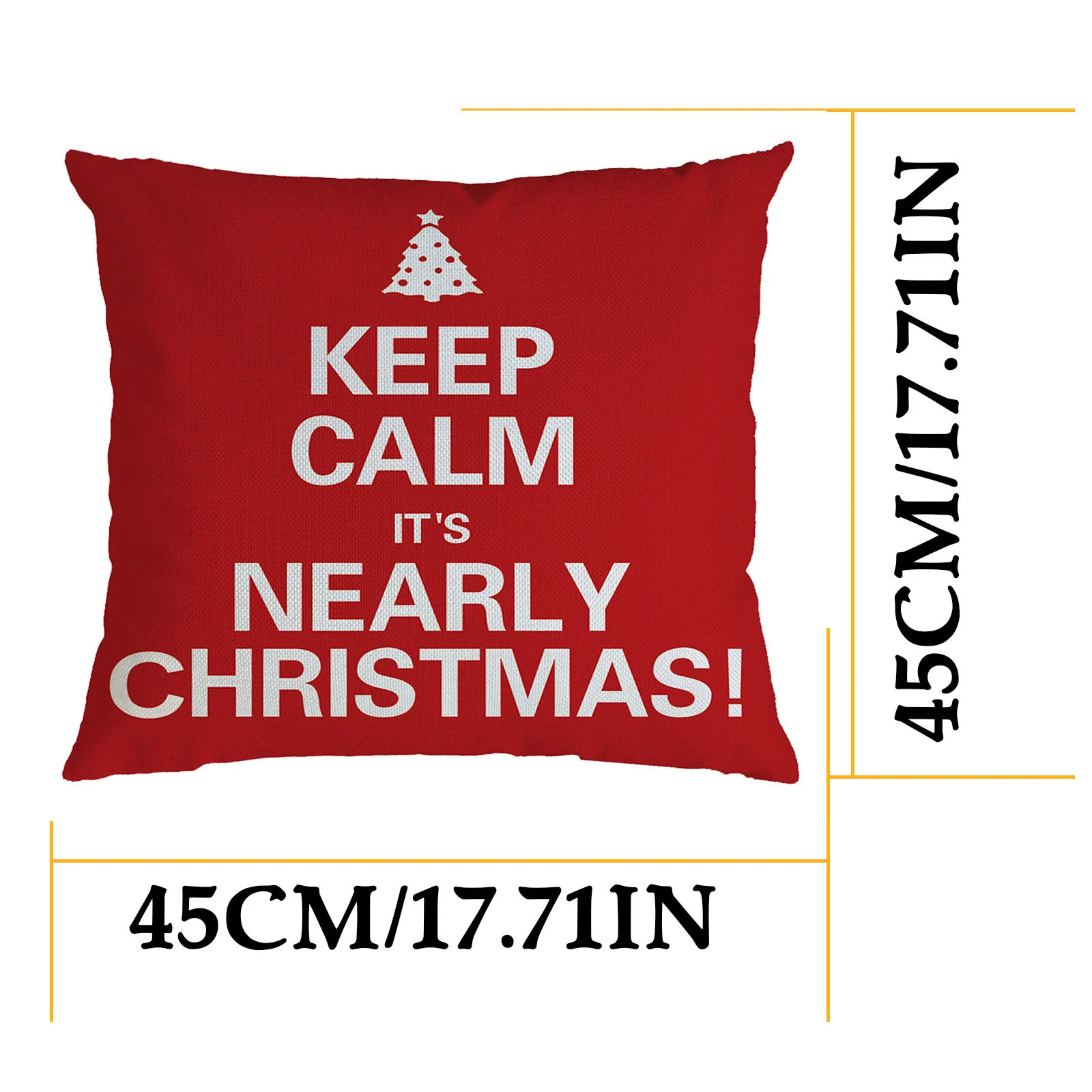 

Fashionable Home Decor Christmas Linen Pillow Cover Sofa Waist Cushion Cover pillow case cojines para sof autumn decoration