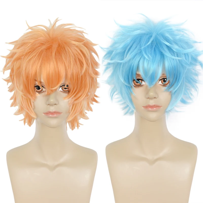 

Tokyo Revengers Wig Anime Cosplay Kawata Nahoya Soya Smiley Angry Wave Hair Anime Accessories Synthetic Light Blue Brown Wigs