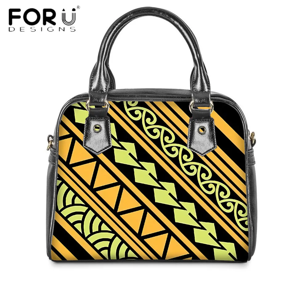 

FORUDESIGNS/Женская обувь из PU искусственной кожи сумки Сумка Tribe узор полинезийская 3D Печать Модные Роскошные сумка на плечо, сумка-клатч для дев...