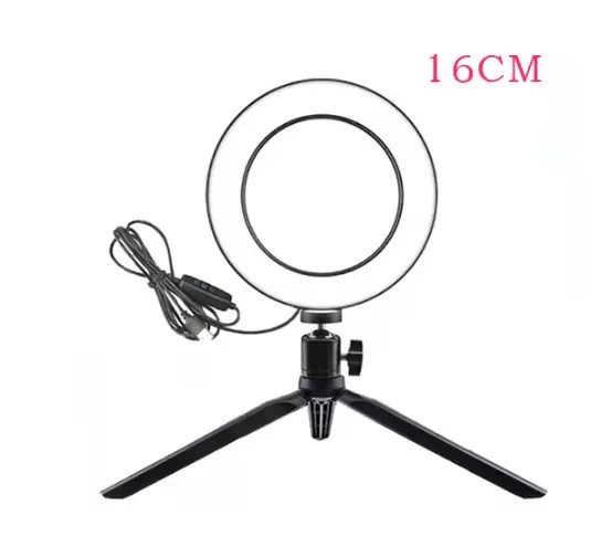 

Mobile phone live broadcast support 6-inch LED ring beauty fill light 16cm anchor photography live broadcast fill light Internet