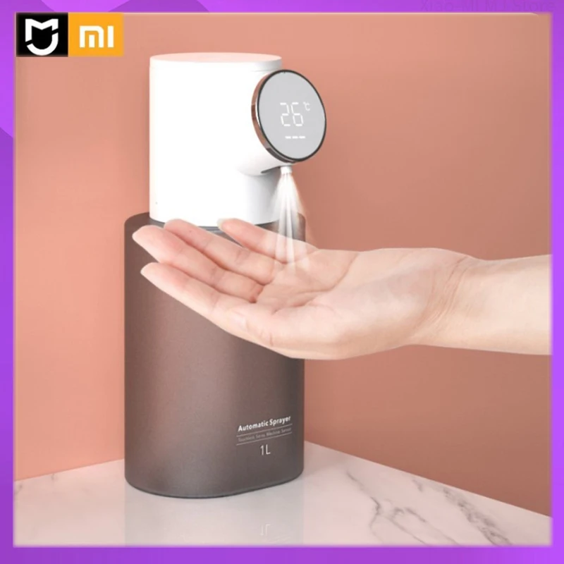 

New Xiaomi Soap Dispenser Desktop Automatic Infrared Induction Alcohol Sterilizer Atomizer Sprayer Foam Hand Sanitizer Machine