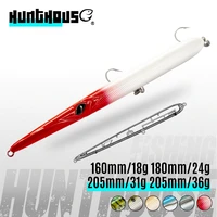 hunthouse stylo 210 pencil needle fishing lure floating sinking lure 16cm 18cm24g 205mm 3136g long casting stickbaits lw118