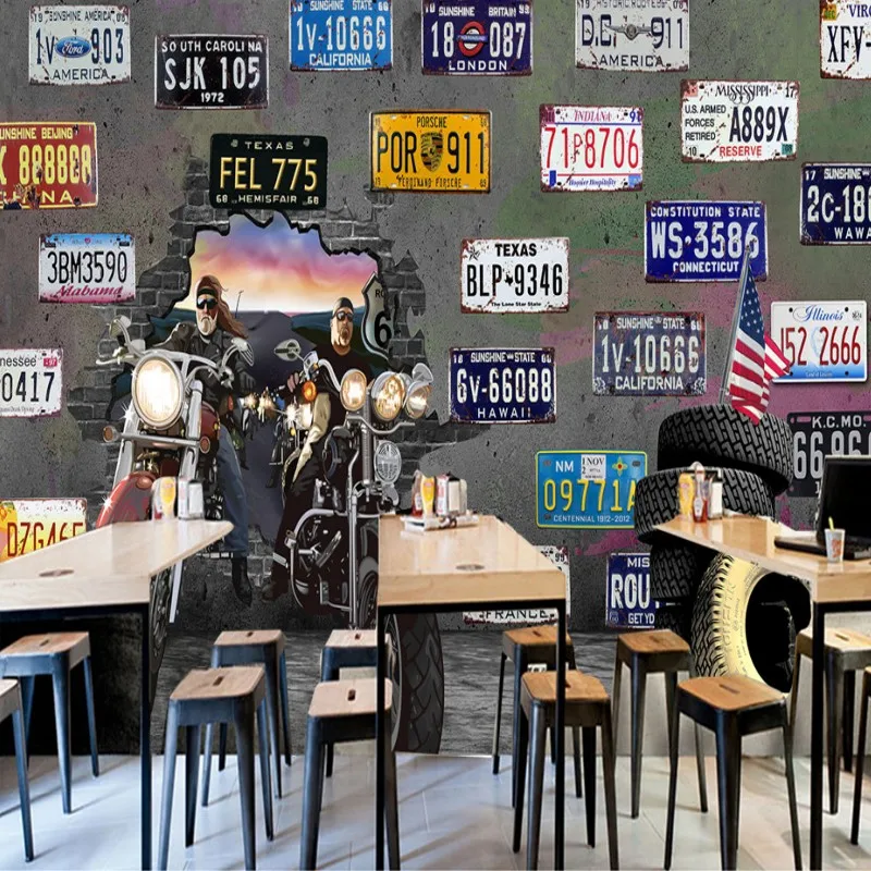 Прямая доставка 3d пользовательские ретро Ностальгический промышленный стиль